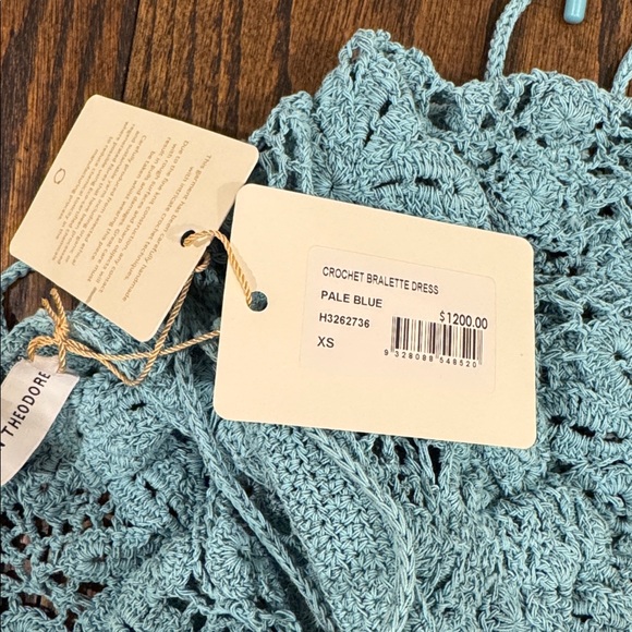 Scanlan Theodore crochet bralette dress pale blue - Picture 3 of 5